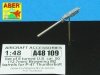 Aber A48 109 Set of 8 turned cal .50 (12,7mm) U.S. Browning M2 barrels for P-47 Thunderbolt (1:48)